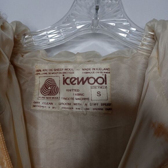 Vintage Icewool 100% Sheep Wool Knitted Coat size small - Picture 5 of 10